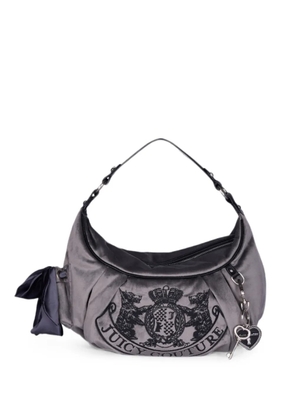 Juicy Couture crest textured shoulder bag - Grey