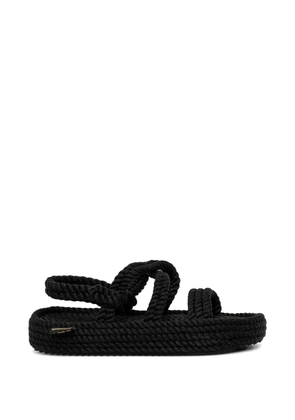 BOHONOMAD rope-braided platform espadrilles - Black
