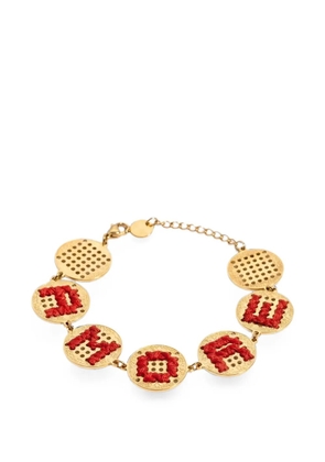 L'EIGHT STUDIO embroidered medallion bracelet - Gold