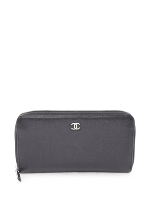 CHANEL Pre-Owned 2013-2014 CC zip-around wallet - Black