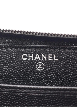 CHANEL Pre-Owned 2013-2014 CC zip-around wallet - Black