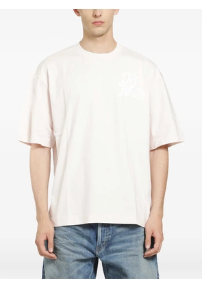 Off-White logo-print short-sleeve T-shirt - Pink