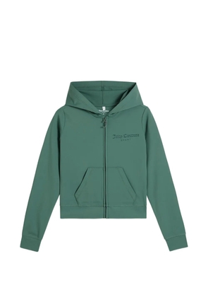 Juicy Couture logo-print zip-up hoodie - Green