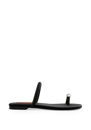 Simon Miller Pipe crystal-embellished flat sandals - Black