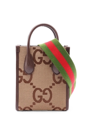 Gucci Pre-Owned 2010s Jumbo GG two-way handbag - Brown