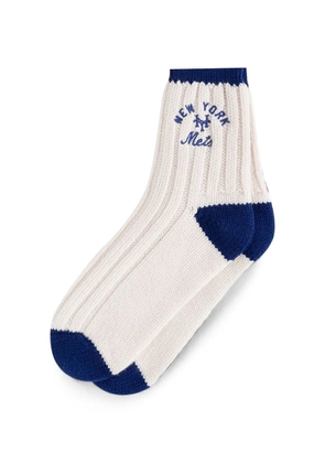 Aimé Leon Dore New York Mets logo-embroidered socks - Neutrals