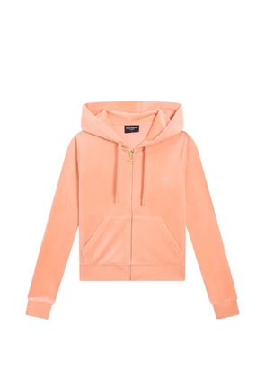 Juicy Couture Robertson velvet-texture hoodie - Pink
