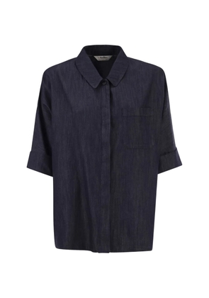 'S Max Mara short-sleeve denim shirt - Blue