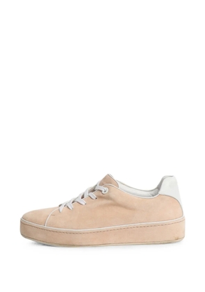 Loro Piana Pre-Owned low-top suede sneakers - Neutrals