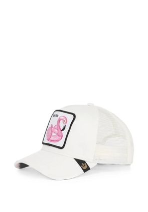 GOORIN BROS patch-detail mesh-panel trucker hat - White