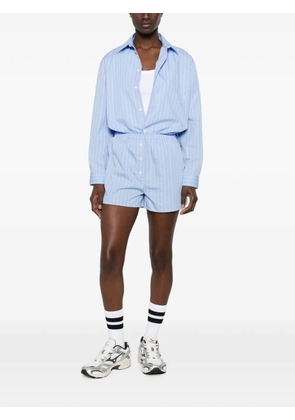 Sporty & Rich vertical-stripe shorts - Blue