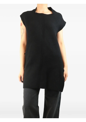 Rick Owens Vintage asymmetric knitted vest - Black