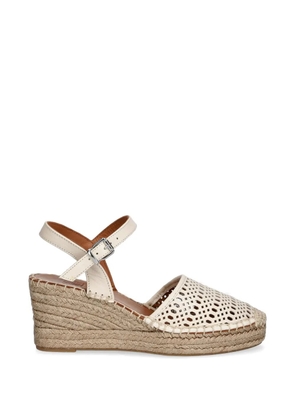 BILLI BI perforated wedge espadrilles - Neutrals