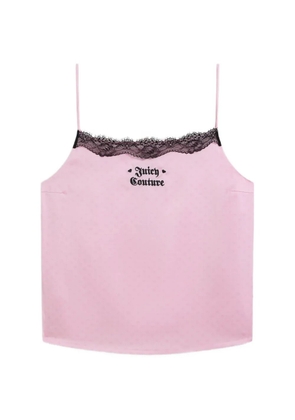 Juicy Couture lace-trim heart-print pajamas - Pink