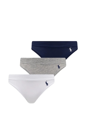 Polo Ralph Lauren Pony-embroidered three-pack briefs - White