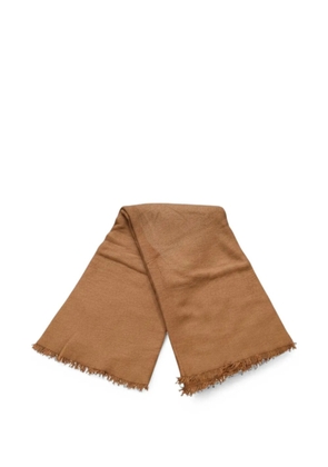 Emerson Renaldi frayed-edge scarf - Brown