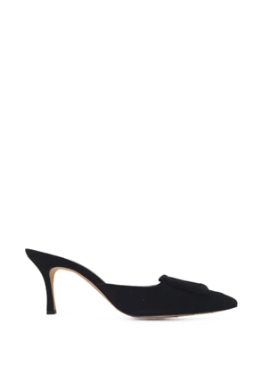 Manolo Blahnik Maysale buckle mules - Black