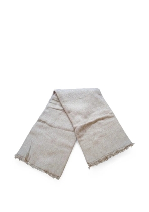 Emerson Renaldi frayed-edge scarf - Neutrals