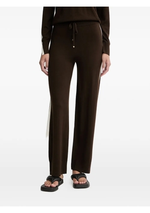 FROM FUTURE side-stripe track pants - Brown