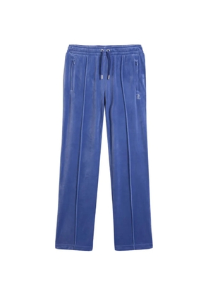 Juicy Couture diamanté-logo velour track pants - Blue