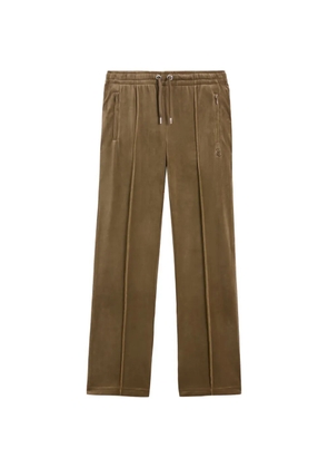 Juicy Couture diamante-embellished velour track pants - Brown