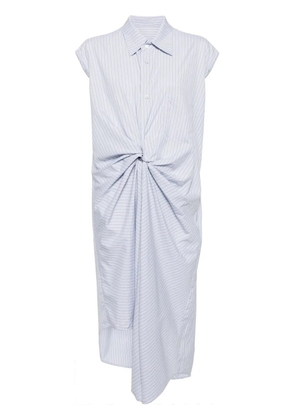 JNBY draped-design cotton dress - Blue