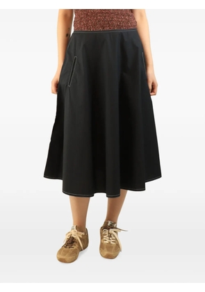 Sofie D'hoore contrast-stitched midi skirt - Black