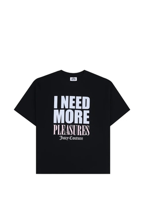 Juicy Couture Pleasures slogan-print T-shirt - Black