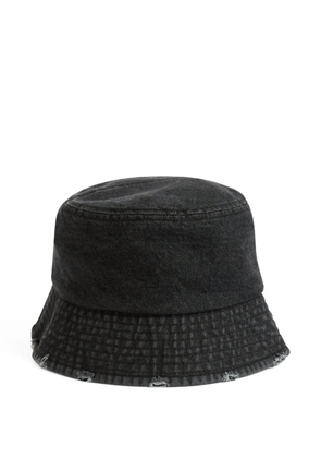 Juicy Couture logo-embroidered frayed bucket hat - Black