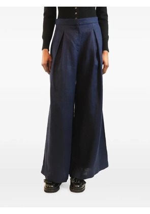 ANDRES OTALORA pleated-detailing wide-leg trousers - Blue