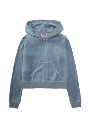 Juicy Couture Heritage velour hoodie - Blue