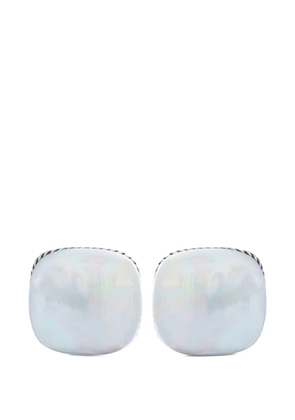 David Yurman Streamline mother of pearl cufflinks - Silver
