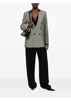 Victoria Beckham double-breasted peak-lapels blazer - Grey
