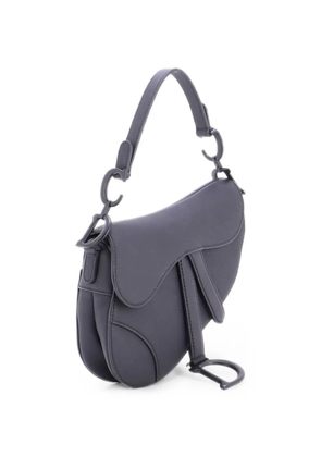Christian Dior Pre-Owned Ultra Matte Saddle Handbag Leather Mini shoulder bag - Black