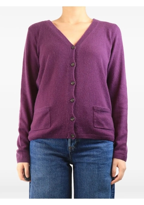 Loro Piana Pre-Owned pocket-detail cardigan - Purple