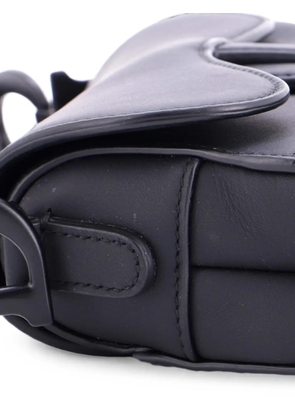 Christian Dior Pre-Owned Ultra Matte Saddle Handbag Leather Mini shoulder bag - Black