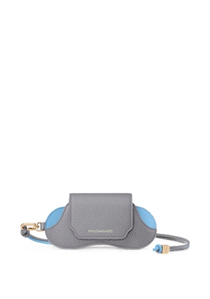 MAISON de SABRÉ grain-leather glasses sleeve - Grey