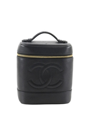 CHANEL Pre-Owned 1996-1997 CC Caviar Case vanity bag - Black