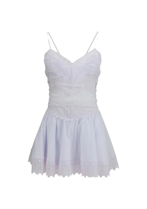 Charo Ruiz Ibiza Aveline lace-panelled dress - White