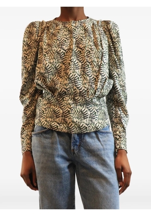 Isabel Marant Vintage Zarga printed blouse - Neutrals