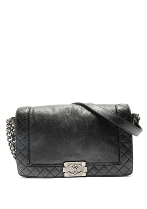 CHANEL Pre-Owned 2012-2013 Boy Chanel chain shoulder bag - Black