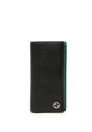 Gucci Pre-Owned 2000-2015 Calfskin Interlocking G Bifold Wallet long wallets - Black