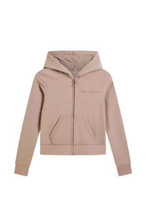 Juicy Couture Peached Active zip-up fitted hoodie - Brown