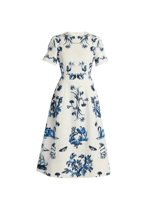 ERDEM Tattoo Toile de Jouy dress - White