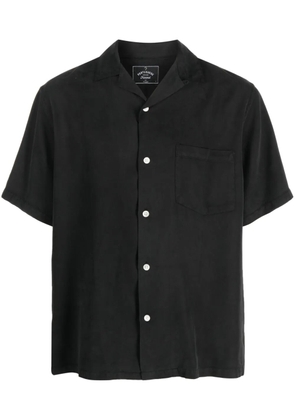 Portuguese Flannel tencel short-sleeved shirt - Black