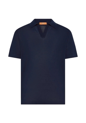 Cruna Levante short-sleeve V-neck T-shirt - Blue