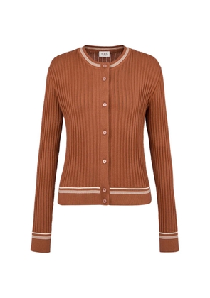 Tod's ribbed-knit cardigan - Brown
