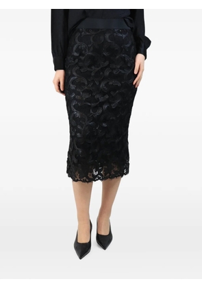 Dolce & Gabbana Pre-Owned lace midi skirt - Black