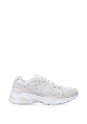 Comme des Garçons Homme panelled lace-up sneakers - White