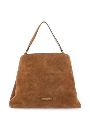 GIANNI CHIARINI Fiona suede tote bag - Brown